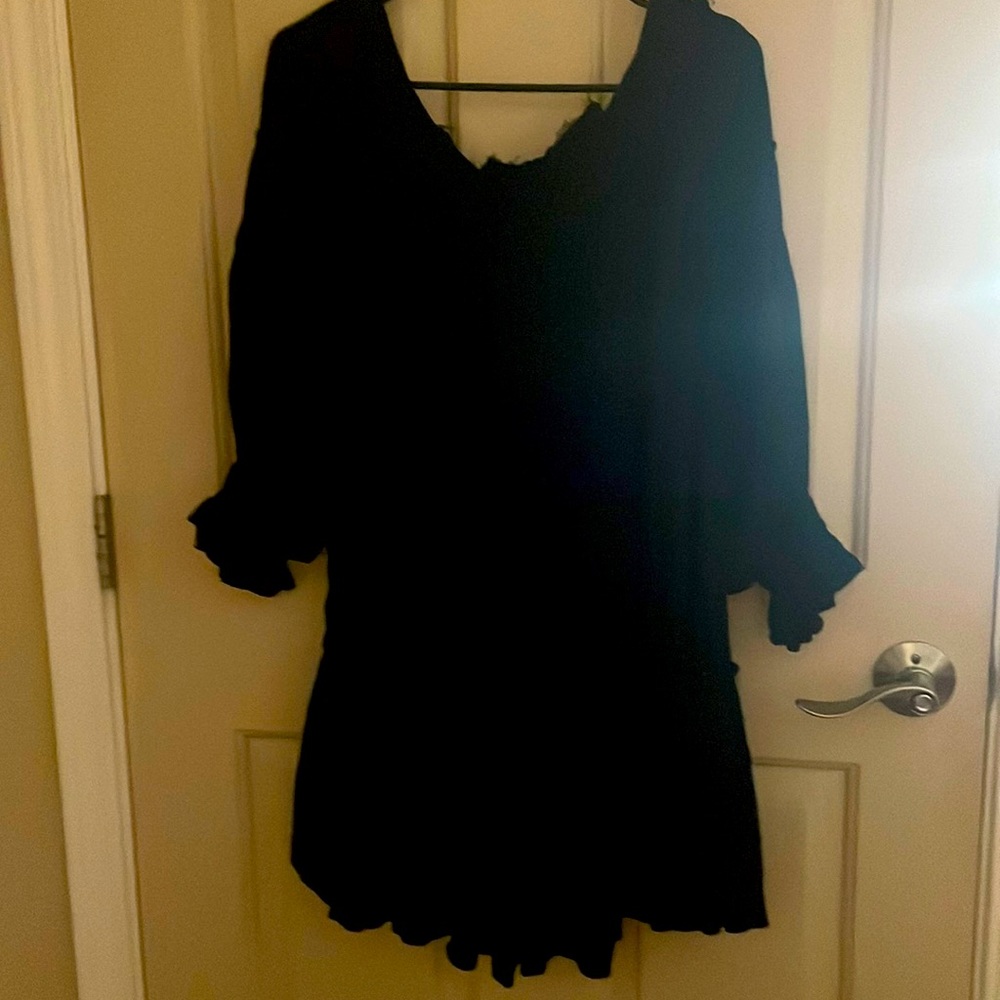 Free People babydoll dress in black XS